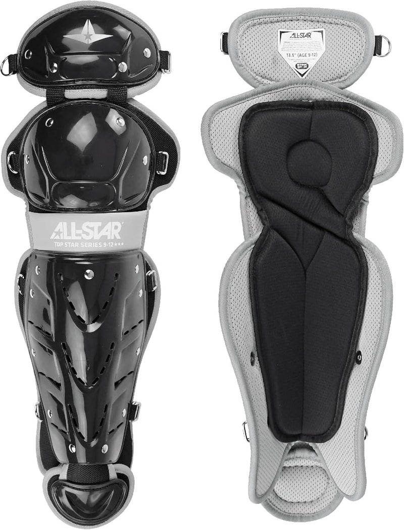Allstar Top Star 13.5 Inch Youth 9-12 Baseball Leg Guards - Image 1
